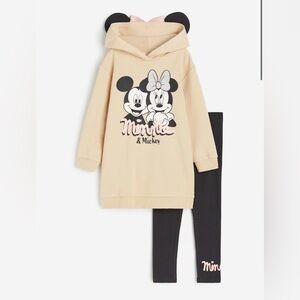Disney Mickey & Minnie 2-PIECE SWEATSHIRT & LEGGING SET - 5/6Y